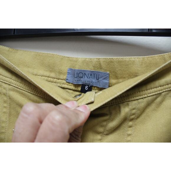 Uqnatu Mustard Yellow Sailor Trousers Pants Size 6 - Picture 3 of 4